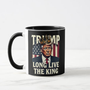 Trump Lang leve de Koning Pro Trump Patriottisch  Mok