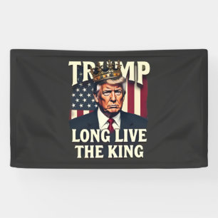 Trump Lang leve de Koning Pro Trump Patriottisch  Spandoek