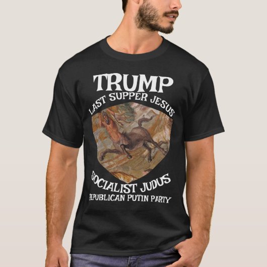 Trump Last Supper Socialist Judas Jesus Muslim T-shirt (Voorkant)