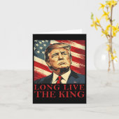 Trump leeft lang van de Amerikaanse koning Kaart (Gele Bloem)