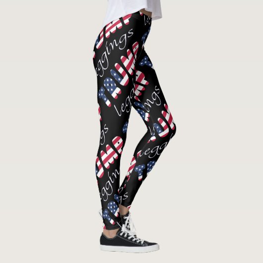 Trump Leggings aandacht patriottische elke kleur (Rechts)