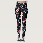 Trump Leggings aandacht patriottische elke kleur (Voorkant)