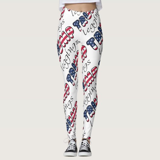 Trump Leggings Patriottic Election Gear any Color (Voorkant)