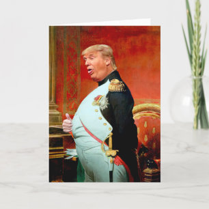 Trump legt Kaart voor verjaardag neer
