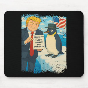 Trump legt tarief Penguin Anime Politiek Meme D op Muismat