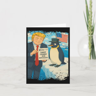 Trump legt tariefpinguïn anime politiek Meme D op Kaart