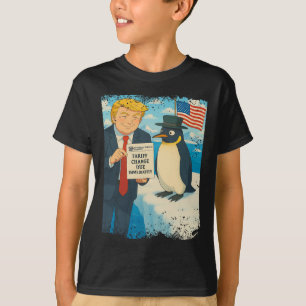 Trump legt tariefpinguïn anime politiek Meme D op T-shirt