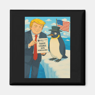 Trump legt tarieven op aan pinguïn anime politiek magneet