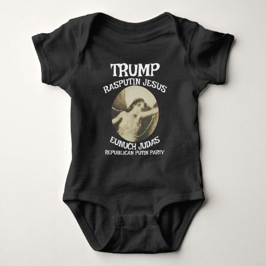 Trump Lenin Commie Stalin AntiChristelijk Jezus Romper (Voorkant)