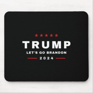 Trump Let's Go Brandon 4 juli 2024 Maga T-shirt Muismat
