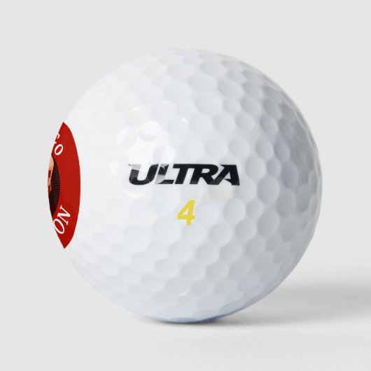 Trump Let's Go Brandon Golf Balls Golfballen (Logo)
