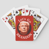 Trump Let's Go Brandon Red Pokerkaarten (Achterkant)