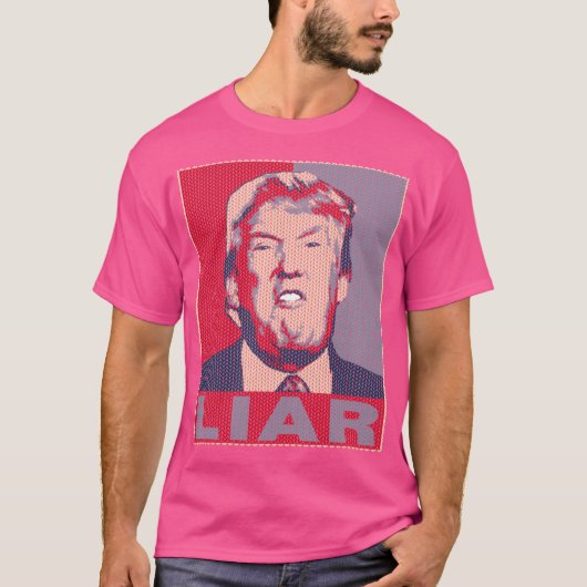 Trump leugenaar lelijke kerst t-shirt (Voorkant)