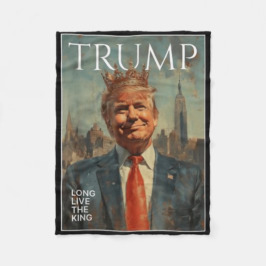 Trump leve de King Funny T - shirts Fleece Deken (Voorkant)