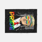 Trump LGBT Gay Pride Maand Lesbische Biual Transge Fleece Deken (Voorkant (Horizontaal))