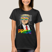 Trump LGBT Gay Pride Maand Lesbische Biual Transge T-shirt (Voorkant)