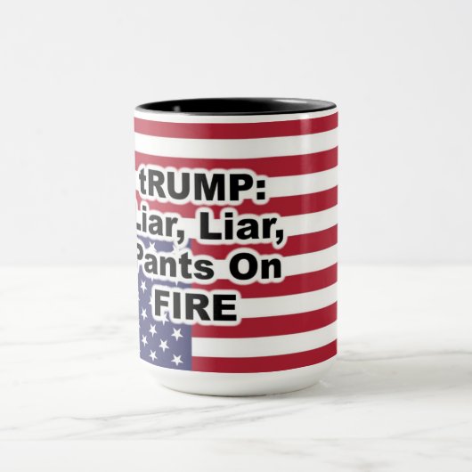 tRUMP: Liar, Liar, Pants on Fire Mok (Midden)