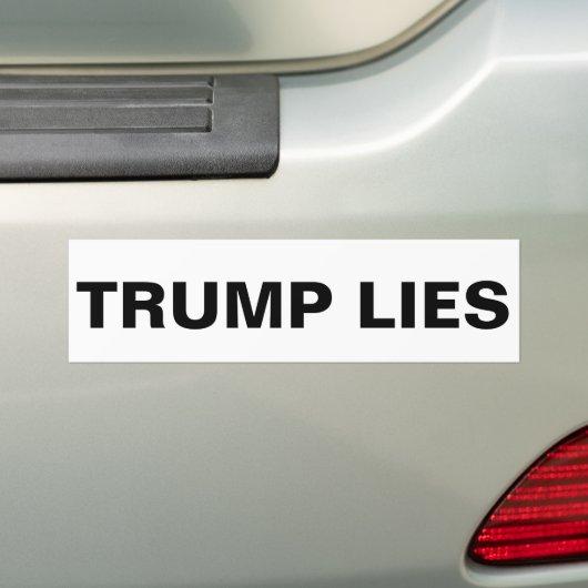TRUMP LIES BUMPERSTICKER (Op auto)