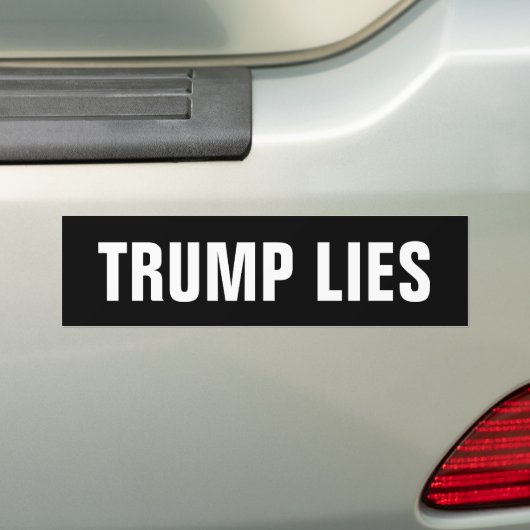 Trump Lies Bumpersticker (Op auto)