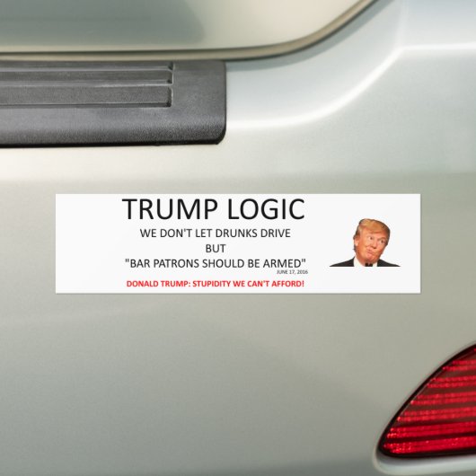 Trump Logic Bumpersticker (Op auto)