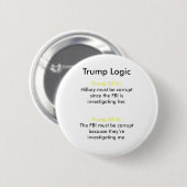 Trump Logic Ronde Button 5,7 Cm (Voorkant /achterkant)