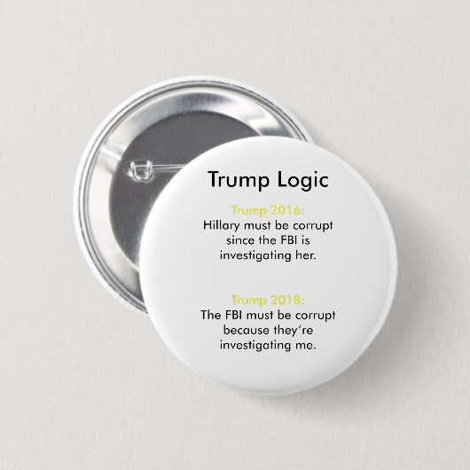 Trump Logic Ronde Button 5,7 Cm (Voorkant /achterkant)