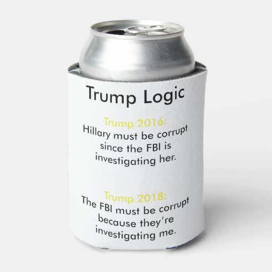 Trump-logica Blikjeskoeler (Blikje Voorkant)