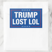 Trump lol grappige anti-troef verloren rechthoekige sticker (Tas)
