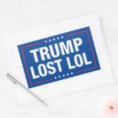 Trump lol grappige anti-troef verloren rechthoekige sticker (Envelop)