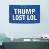Trump lol grappige anti-troef verloren spandoek (Beurs)