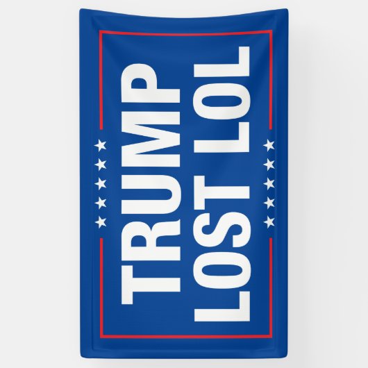 Trump lol grappige anti-troef verloren spandoek (Verticaal)
