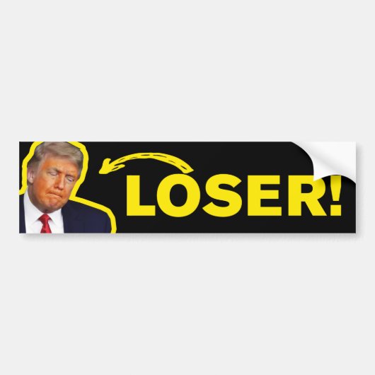 Trump Loser Anti-Trump Trust Lost Bumpersticker (Voorkant)