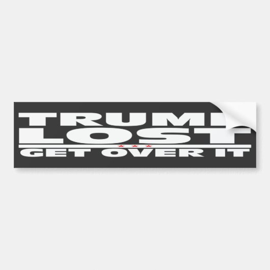 Trump Lost | Anti-Donald Trump | Verkiezing 2020 Bumpersticker (Voorkant)