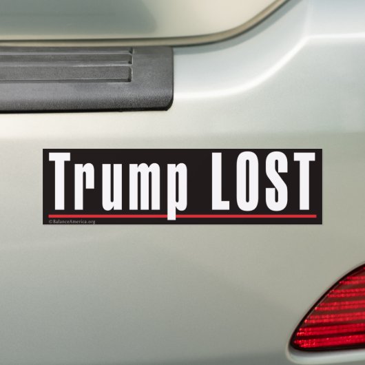 "Trump LOST"-Bumpersticker Bumpersticker (Op auto)