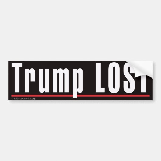 "Trump LOST"-Bumpersticker Bumpersticker (Voorkant)