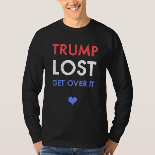 Trump Lost over het lange hoes shirt (Voorkant)