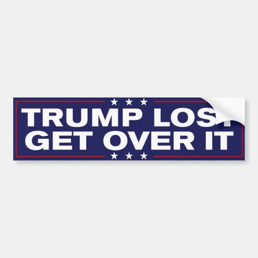 Trump Lost over IT anti-Trump Bumpersticker (Voorkant)