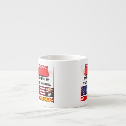 Trump Lover Espresso Coffee Mok (Voorkant)