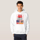 Trump Lover Mannen Basic Hooded Sweatshirt (Voorkant volledig)