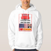 Trump Lover Mannen Basic Hooded Sweatshirt (Voorkant)