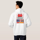 Trump Lover Mannen Basic Hooded Sweatshirt (Achterkant volledig)