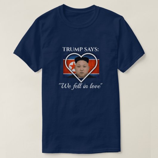 Trump Loves Kim Jong Un T-shirt (Design voorkant)