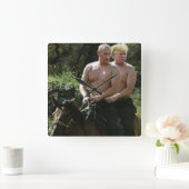 TRUMP LOVES PUTIN VIERKANTE KLOK (Huis)