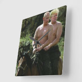 TRUMP LOVES PUTIN VIERKANTE KLOK (Hoek)