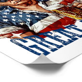 Trump Maak 4 juli weer geweldig  Poster (Hoek)