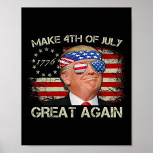 Trump Maak 4 juli weer Groot 47e President Poster