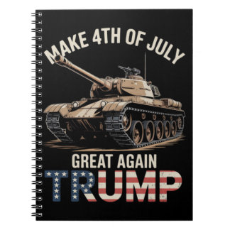 Trump Maak 4 juli weer groot met het leger Notitieboek