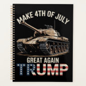 Trump Maak 4 juli weer groot met het leger Planner (Voorkant)