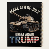 Trump Maak 4 juli weer groot met het leger Planner (Achterkant)