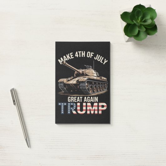 Trump Maak 4 juli weer groot met het leger Post-it® Notes (Kantoor)